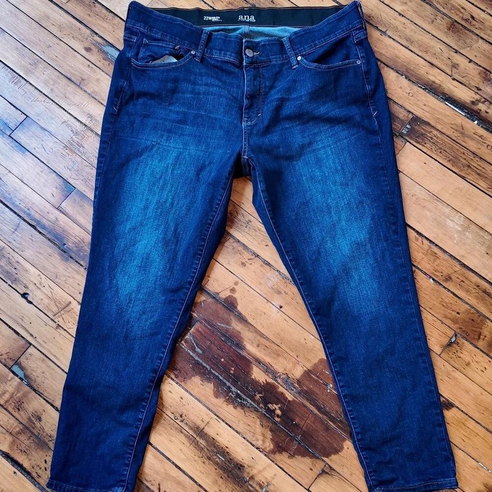 A.N.A dark wash skinny jeans size 22W